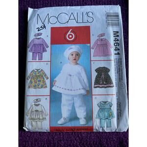 McCalls sewing pattern 4541 baby dress pants top sz s-XL